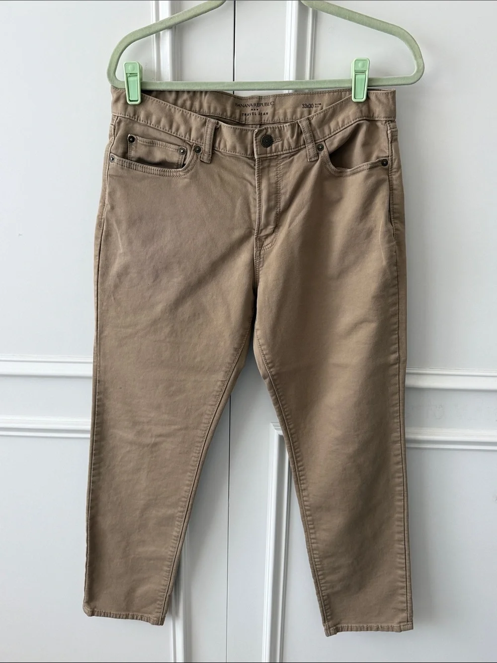 Banana Republic Slim Jeans in Khaki Brown